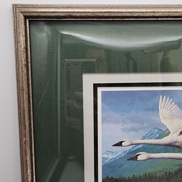 James Beaudoin 1988 Alaska Waterfowl Conservation Stamp Print Framed Art 1989 - Picture 4 of 11